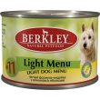 #11 Berkley Turkey&Lamb light Консервы для собак легкая формула индейка и ягненок 